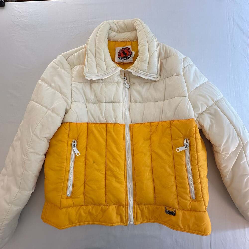 Vintage 80s Mountain Goat by White Stag Women's Two-Tone Quilted Puffer Ski Jack